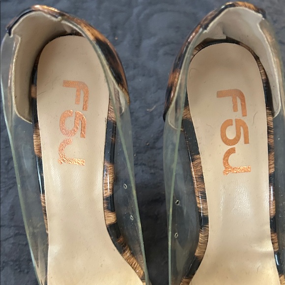 FSJ Leopard and Clear Heels - Picture 2 of 6